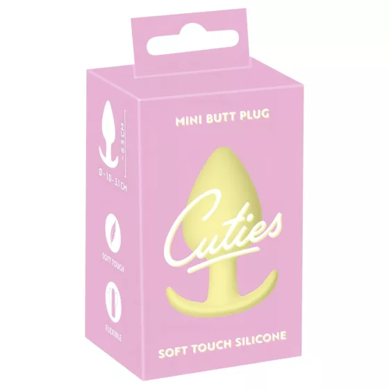Cuties Mini Butt Plug - szilikon anál plug (sárga)