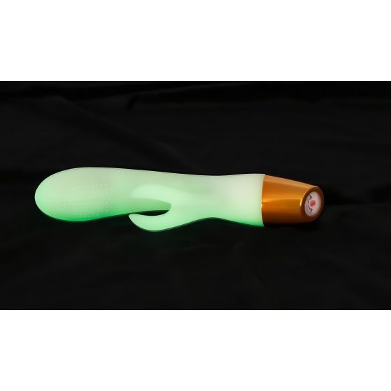 You2Toys Glow - foszforeszkáló csiklókaros vibrátor (fehér)