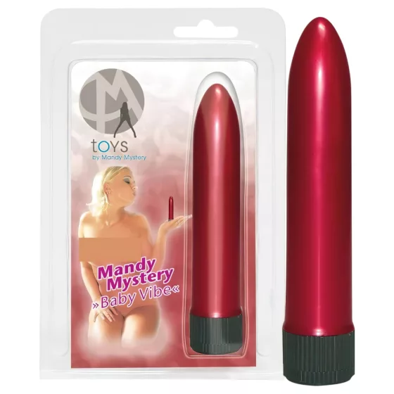 Mini vibrátor - gyöngyház vörös