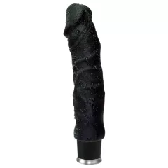 Nature Skin - élethű vibrátor - fekete (22cm)
