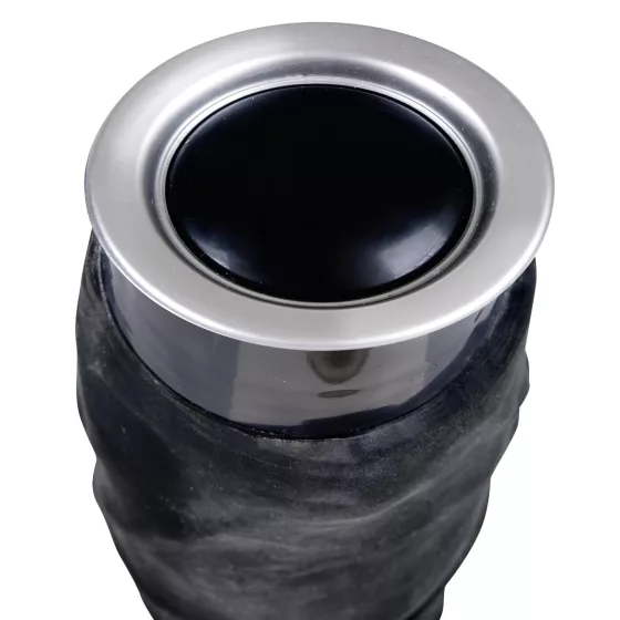 Nature Skin - élethű vibrátor - fekete (22cm)