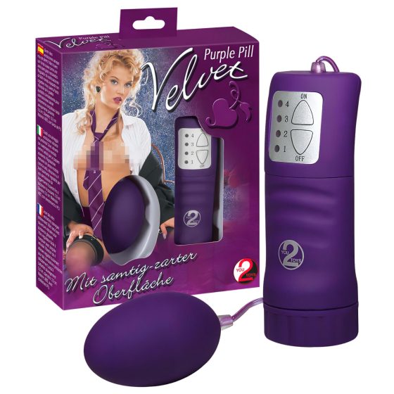 You2Toys - Velvet bársonyos vibrotojás (lila)