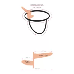 You2Toys - Felcsatolható duó vibrátor- natúr