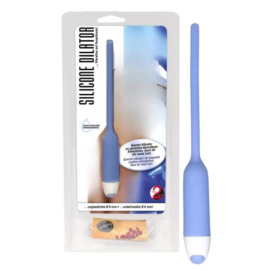 You2Toys - Kis, szilikon húgycső vibrátor - kék