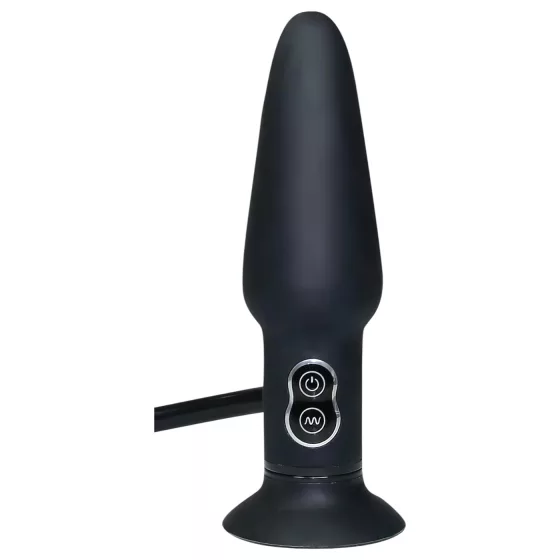 You2Toys True Black - pumpálható anál vibrátor (fekete)
