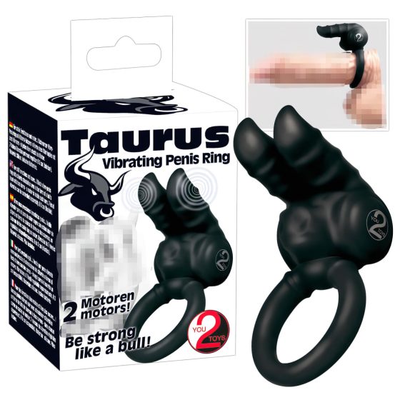 You2Toys Taurus – vibrációs, 2 motoros péniszgyűrű