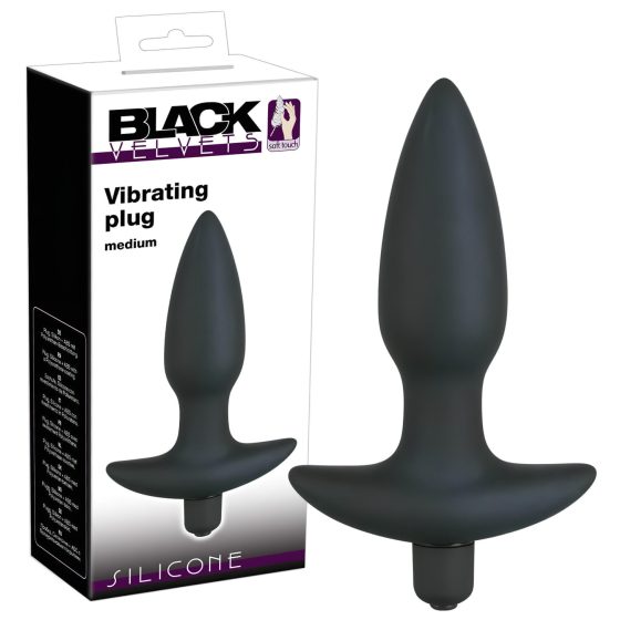 Black Velvet anál plug vibrátor - közepes