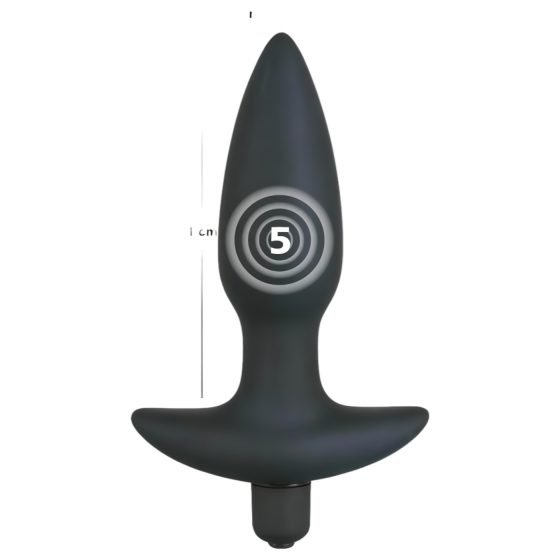 Black Velvet anál plug vibrátor - közepes