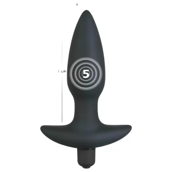 Black Velvets anál plug vibrátor - közepes