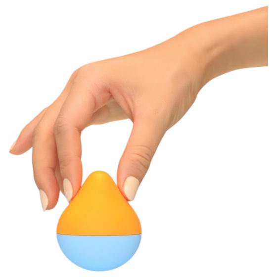 TENGA Iroha mini - mini csikló vibrátor (narancs-kék)
