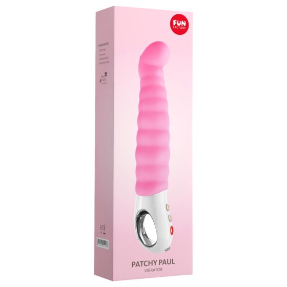 Fun Factory G5 - akkus, vízálló bordázott G-pont vibrátor (pink)