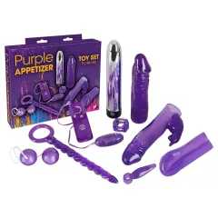   You2Toys Purple Appetizer - lila vibrátoros szexjáték szett (9 részes)