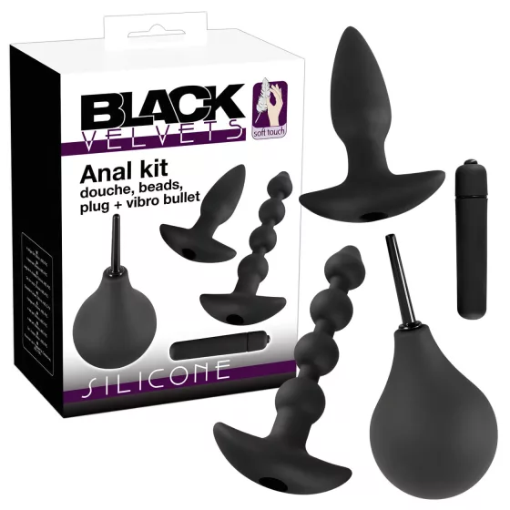 Black Velvets anál vibrátor készlet (4 részes)