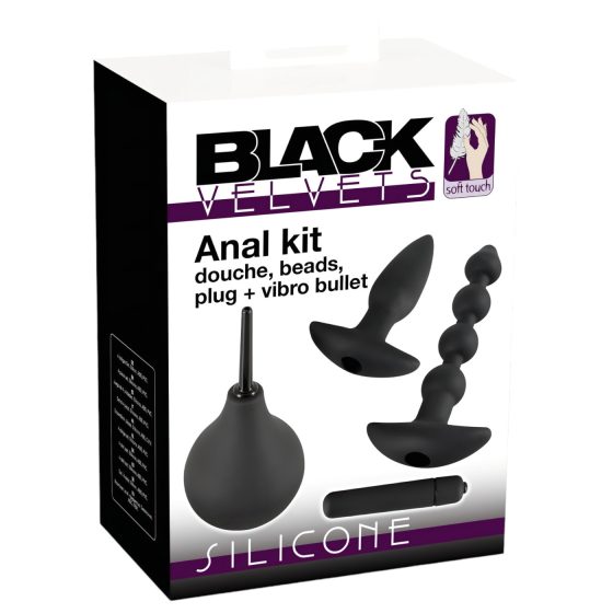 Black Velvet anál vibrátor készlet (4 részes)