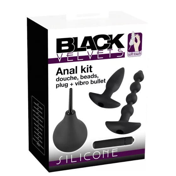Black Velvets anál vibrátor készlet (4 részes)