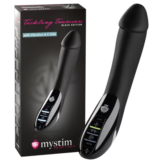 mystim Tickling Truman - elektro-stimuláló vibrátor (fekete)