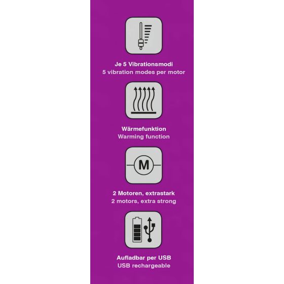 Javida - melegítő csiklóizgató vibrátor (pink)