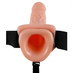   Pipedream Fetish Strap-on 9 - felcsatolható vibrátor hámmal (testszínű)