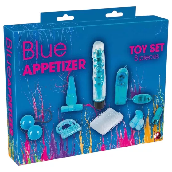 / You2Toys - Blue Appetizer - vibrátoros készlet (8 részes)