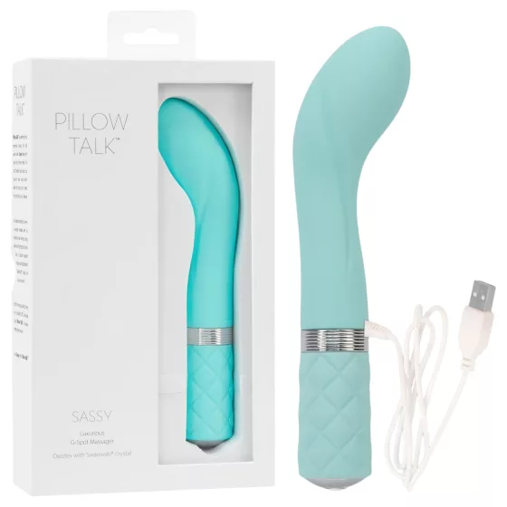 Pillow Talk Sassy - akkus G-pont vibrátor (türkiz)