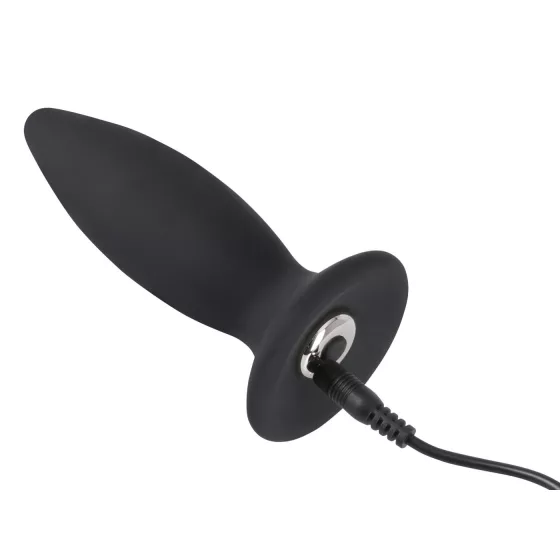 Black Velvets S - akkus, kezdő anál vibrátor - kicsi (fekete)