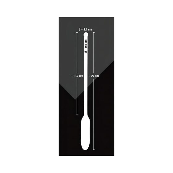 You2Toys DILATOR - szilikon, vibrációs dilátor - fekete (8-11mm)