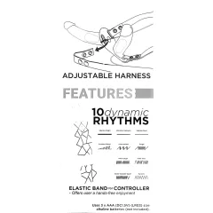 / Double Thruster - felcsatolható dupla vibrátor (fekete)