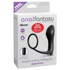   / Pipedream - Analfantasy - ujj anál vibrátor péniszgyűrűvel (fekete)