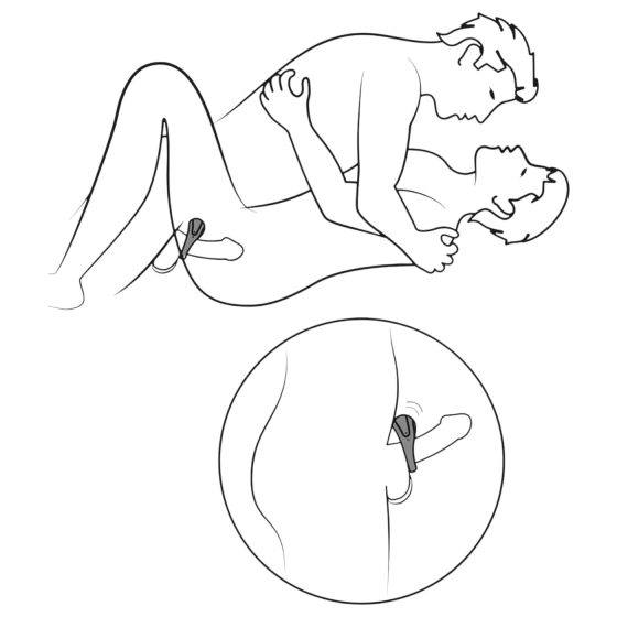 / Hot Octopuss Atom - akkus, vibrációs péniszgyűrű (fekete)