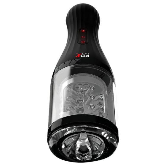 PDX Elite Rotobator - művagina (átlátszó-fekete)