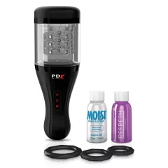 PDX Elite Rotobator - művagina (átlátszó-fekete)