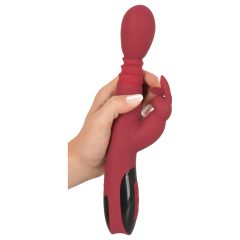   You2Toys Massager - lökő-forgó, melegítő G-pont vibrátor (piros)