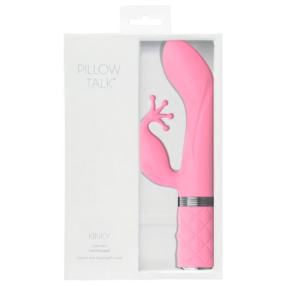 Pillow Talk Kinky - akkus, 2 motoros G-pont vibrátor (pink)