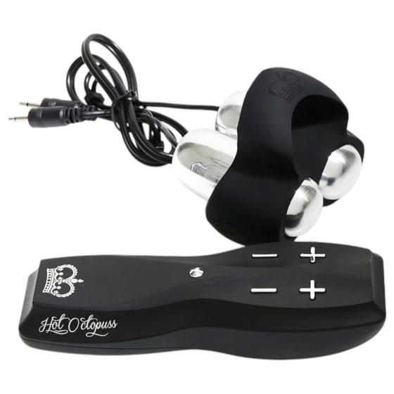 HOT Octopuss JETT - 2 motoros makkvibrátor (fekete)