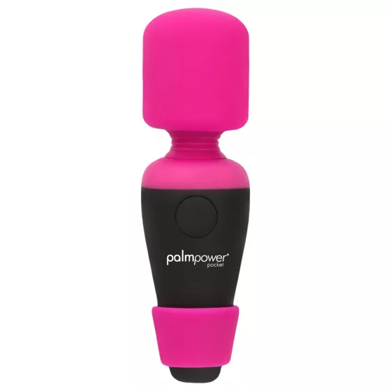 PalmPower Pocket Wand - mini masszírozó vibrátor (pink-fekete)