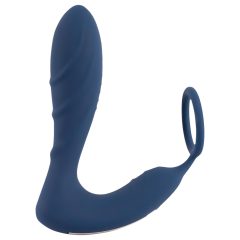   You2Toys Prostate Plug - anál vibrátor péniszgyűrűvel (kék)