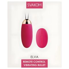   Svakom Elva - akkus, távirányítós vibrációs tojás (piros)