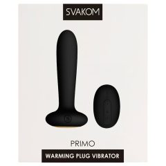   Svakom Primo - akkus, vízálló, melegítő anál vibrátor (fekete)
