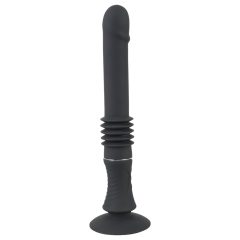   You2Toys Fucking Machine - tapadókorongos lökő vibrátor (fekete)