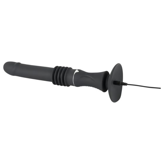 You2Toys Fucking Machine - tapadókorongos lökő vibrátor (fekete)