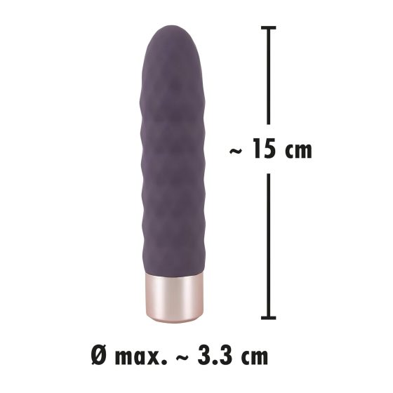 You2Toys Elegant Diamond - akkus rúd vibrátor (lila)