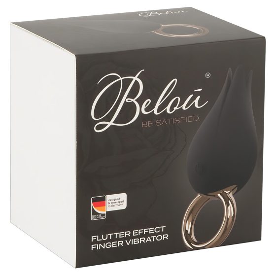 Belou - akkus, vízálló csikló vibrátor ( fekete)