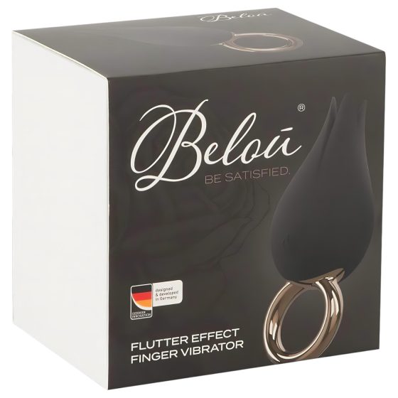 Belou - akkus, vízálló csikló vibrátor ( fekete)