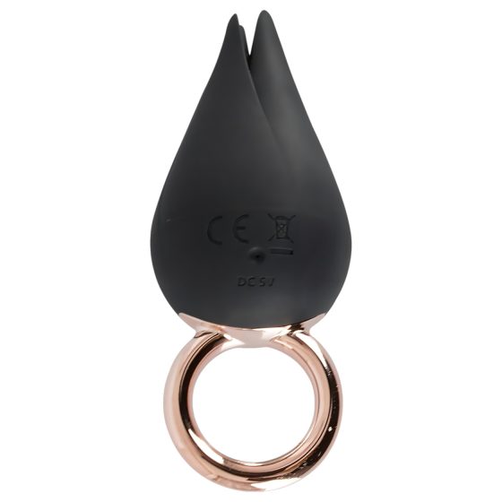 Belou - akkus, vízálló csikló vibrátor (fekete)