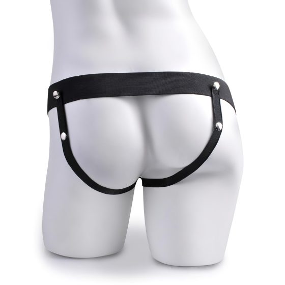 Fetish Strap-On 6 - felcsatolható, üreges vibrátor (natúr)