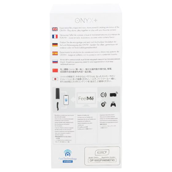 Kiiroo Onyx+ - interaktív maszturbátor (fekete)
