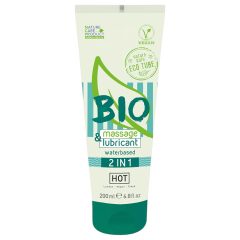   HOT Bio 2IN1 - vízbázisú síkosító- és masszázsgél (200ml)