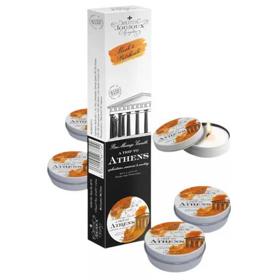 Petits Joujoux Athens - masszázsgyertya - pézsma-parfüm (5x43 ml)