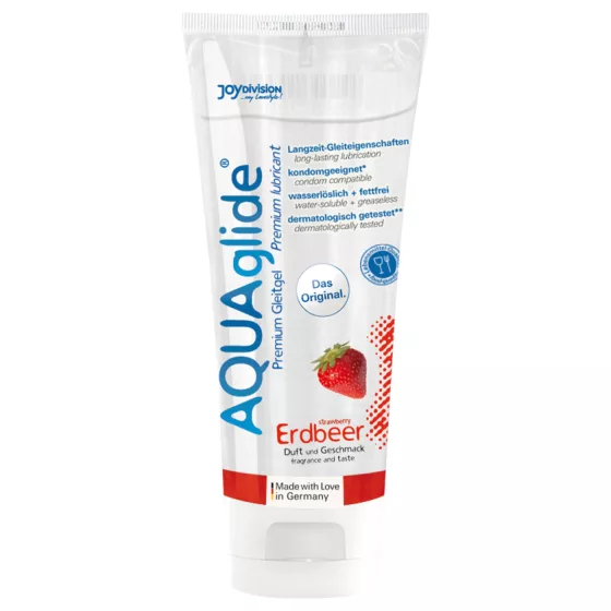 AQUAglide - vízbázisú síkosító - eper (100 ml)