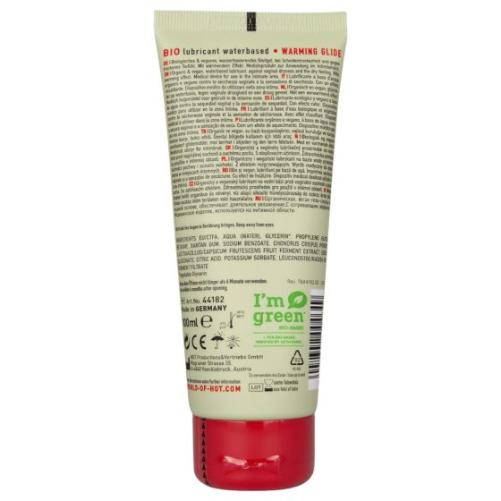 HOT BIO Warming - melegítő hatású vegán síkosító (100ml)
